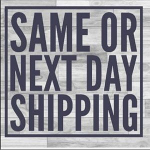 Same or next business day shipping on all items!
